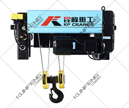 Wire rope hoist installed on small lifting equipment