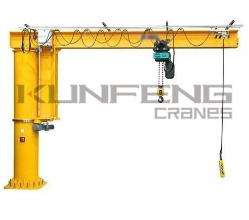 Small lifting equipment with novel structure and large working space-column boom Jib crane