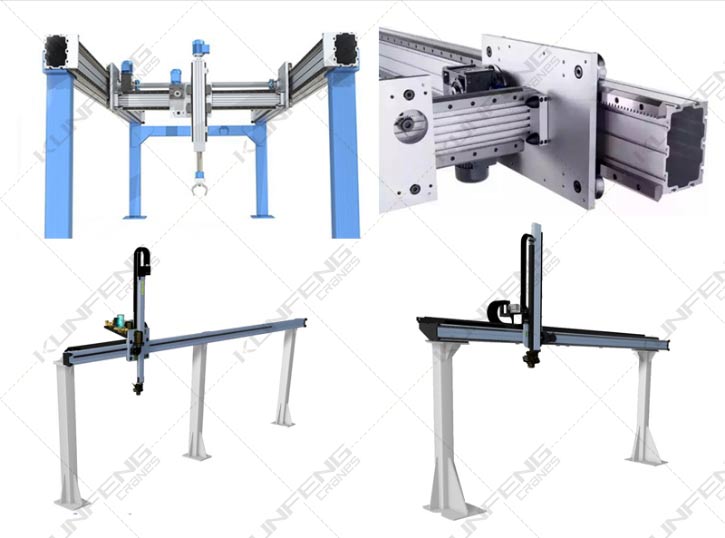 The robot walking track system mainly includes components