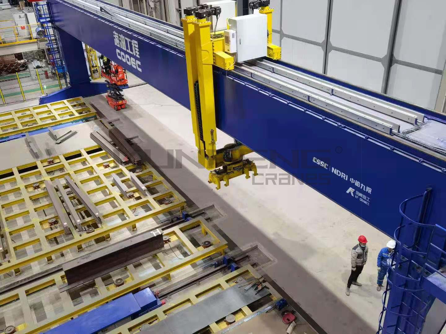 Intelligent welding gantry for shipbuilding industry