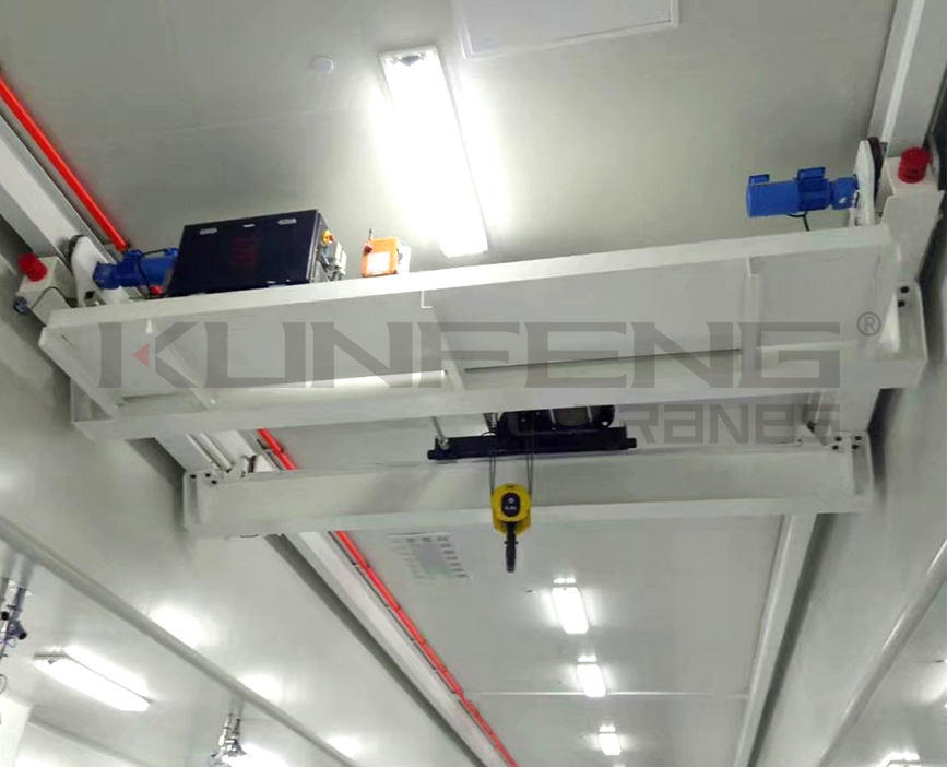 Electronic workshop clean hoist type dust-free aerial crane