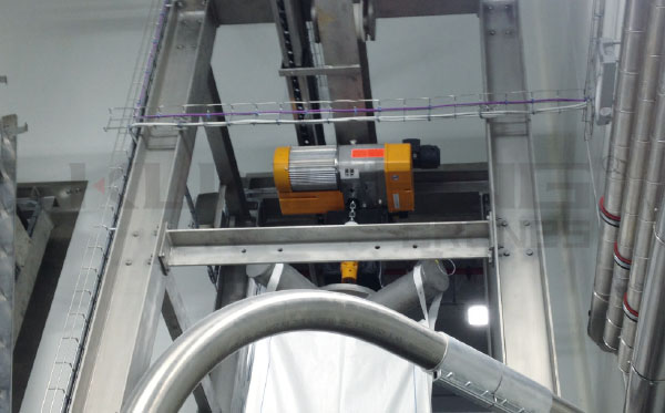 Hoists and lifting equipment optimised for the food industry
