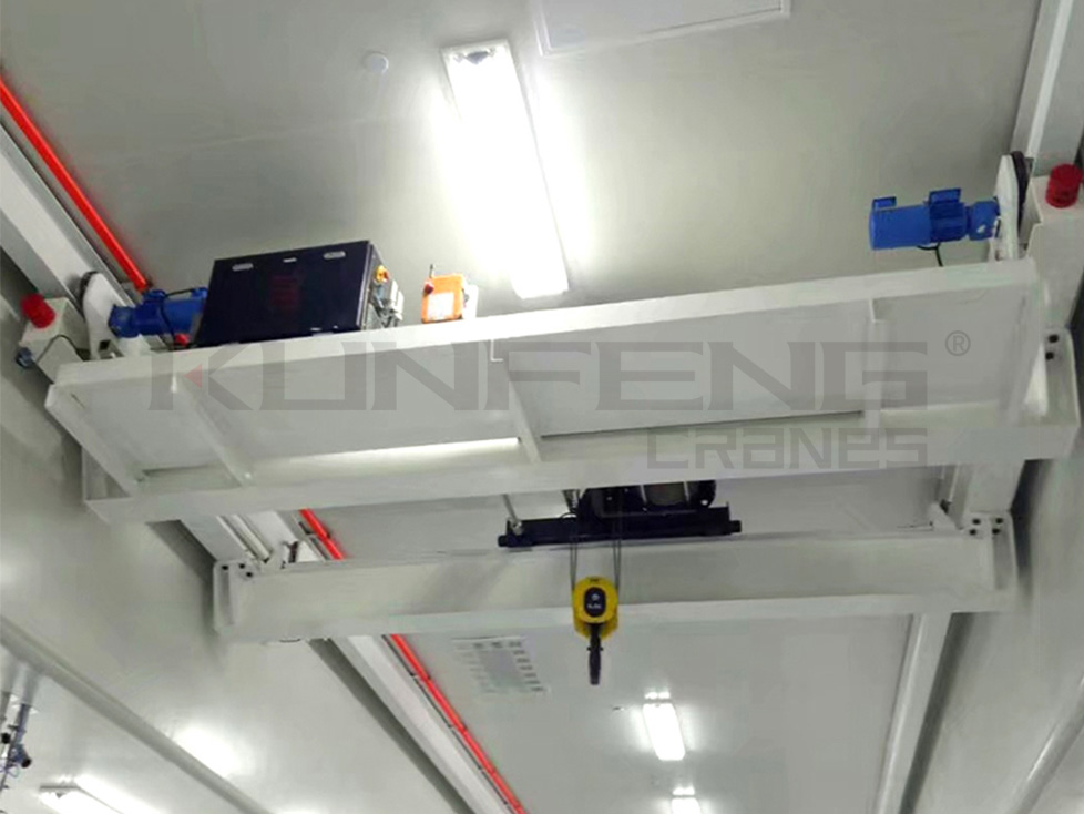 2 Tons Single Beam Overhead Crane with High Quality Used for Clean Room