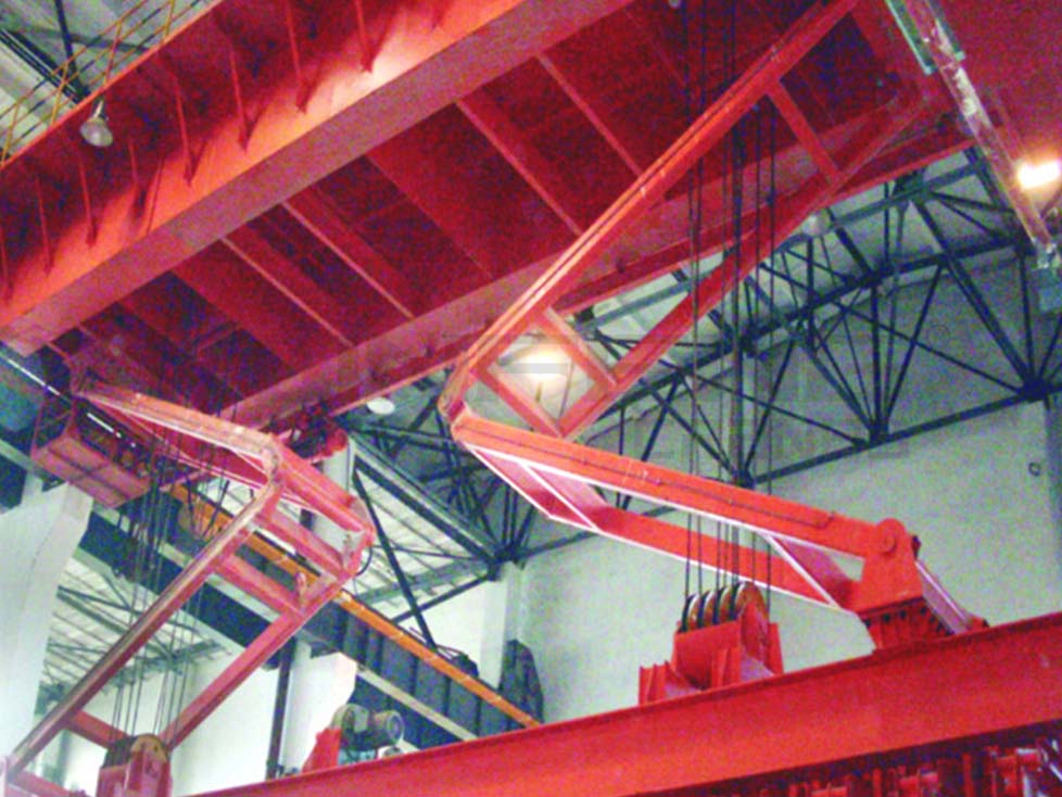 What are the uses of anode stacking crane?