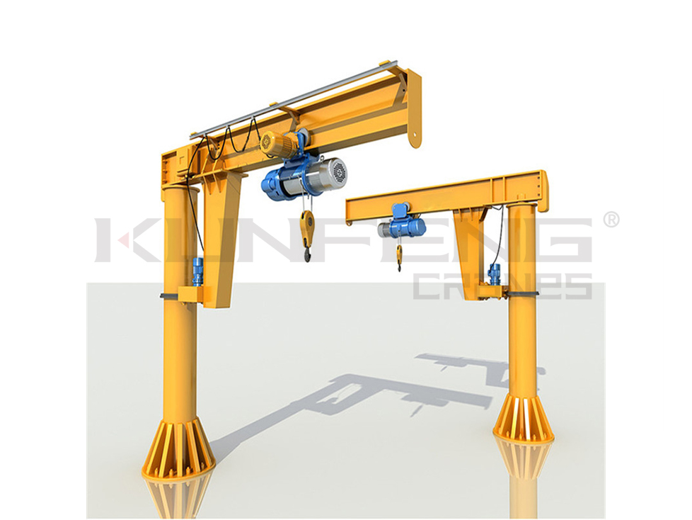 Designs for freestanding jib cranes