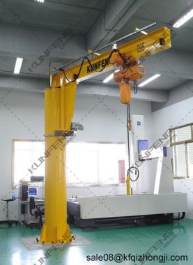 Modular design column cantilever crane capable of lifting up to 2000kg