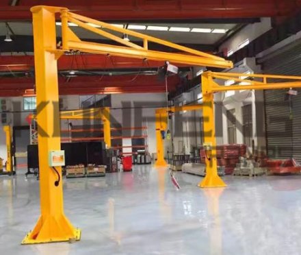 Light work intensity crane-aluminum alloy clean short jib crane