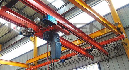 How does the flexible combined suspension crane improve operation efficiency?