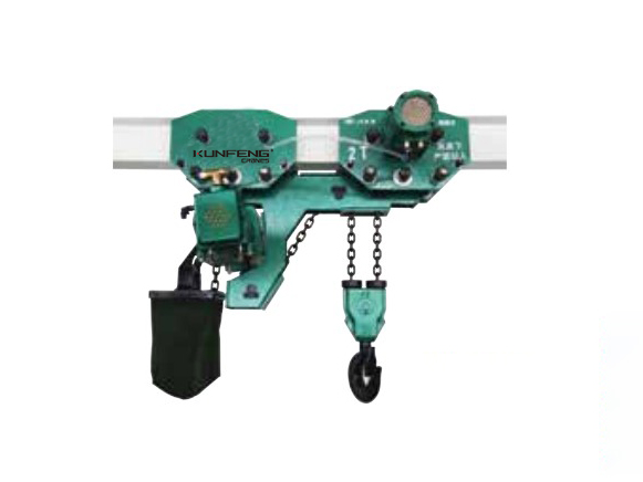Low headroom air hoist