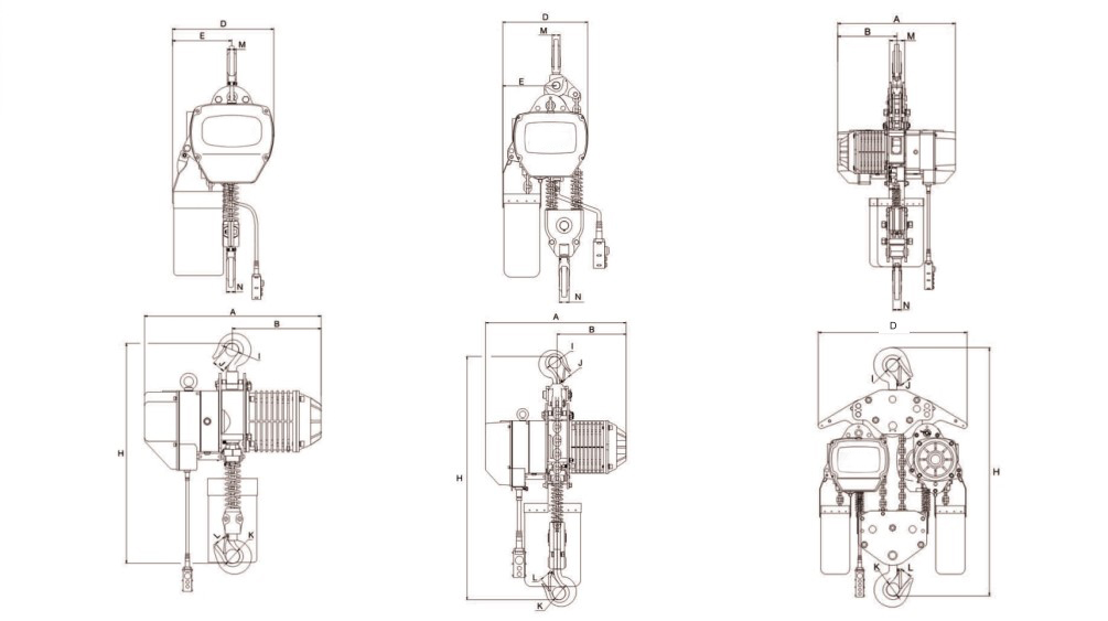 Electric chain hoist draft