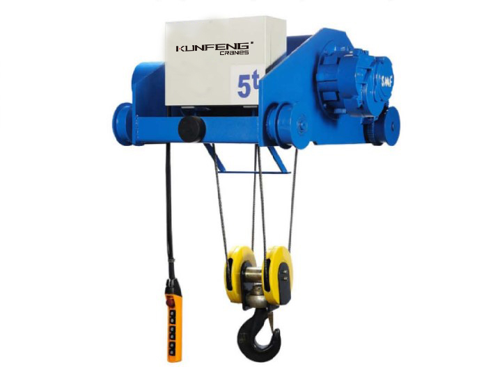 double rail wire rope hoist