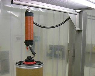 Cleanroom column type jib crane