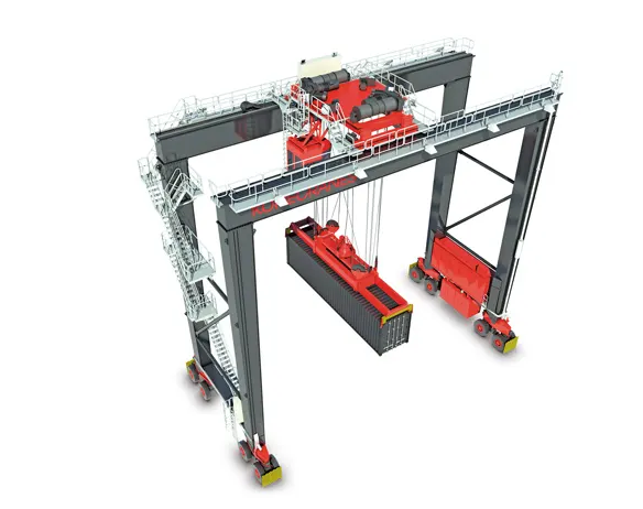 Rubber tyre gantry crane