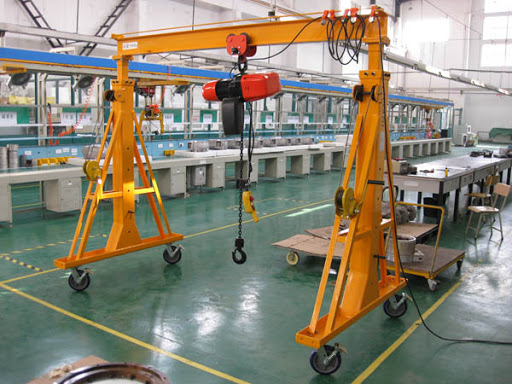 Manual walking gantry crane