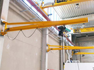 Wall mounted workstation jib crane