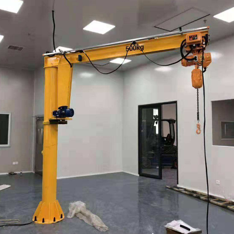 Column slewing jib crane