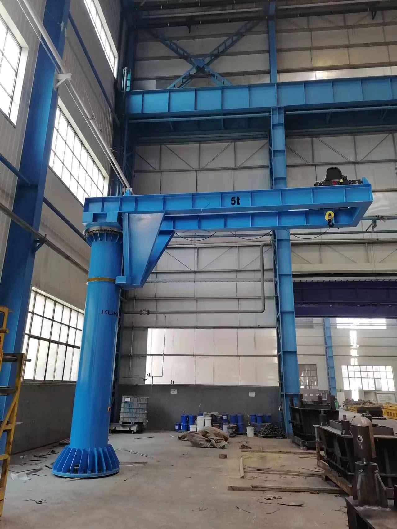 5t floor mounted electric jib crane