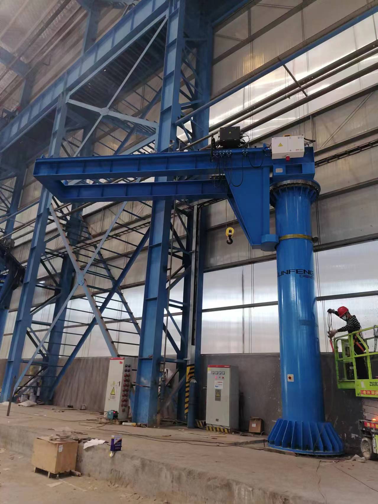 Safe Operation of Heavy Duty Column Slewing Jib Crane