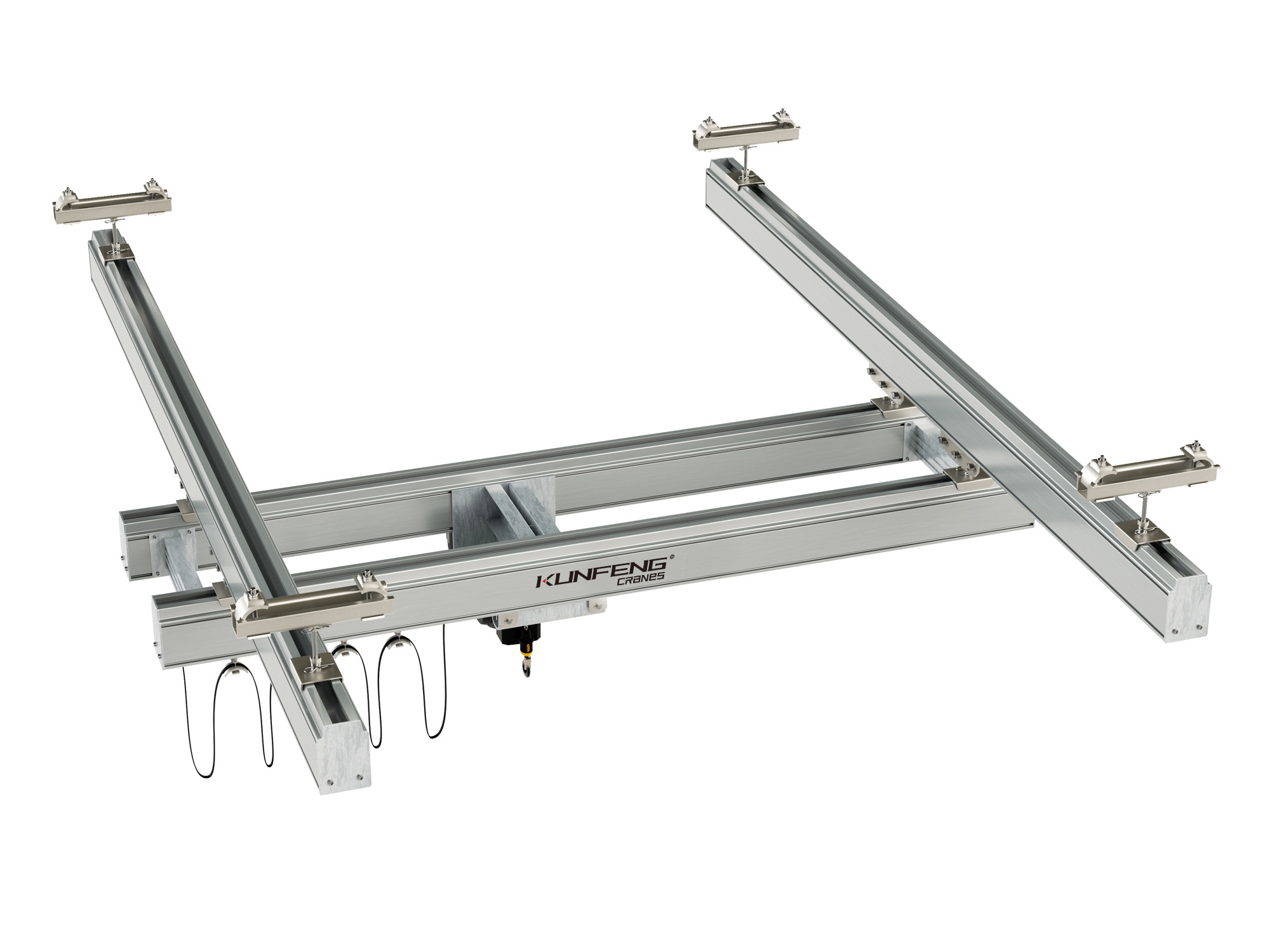 Light suspension bridge crane